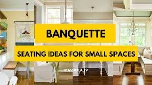 For apartments and other places with limited floor area, small sectional sofas are a stylish solution. 30 Awesome Banquette Seating Ideas For Small Spaces 2017 Youtube