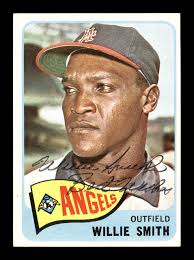 Willie Smith Autographed 1965 Topps Rookie Card #85 Los Angeles Angels  "Best Wishes" SKU #170406