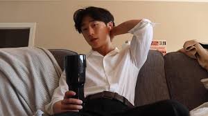Korean handsome guy masturbating with sex toy - FullBoys