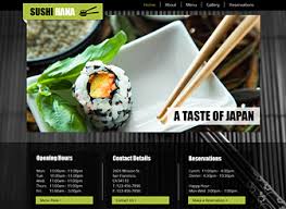 Sushi Restaurant Website Template Wix Restaurant Website Templates Sushi Restaurants Restaurant Website