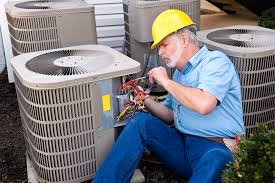 Modern commercial HVAC installation