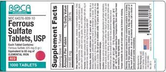 Ferrous Sulfate Tablets Fda Prescribing Information Side Effects And Uses