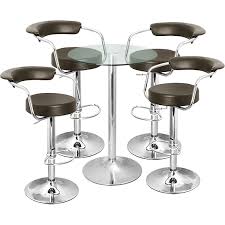 Make your kitchen the perfect environment for entertaining with cheap barstools and kitchen chairs and dining tables from b&m. Zenith Bar Stool And Vetro Table Set Brown Drinkstuff