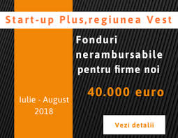Start Up Plus Regiunea Vest 40 000 De Euro Pentru Firme Noi