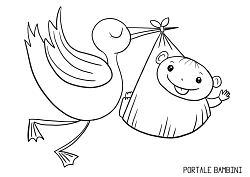 Disegni Di Neonati E Bebe Da Stampare E Colorare Portale Bambini Disegni Neonato Bebe
