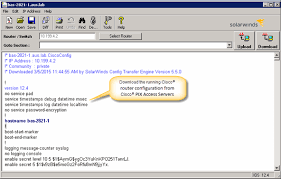 View Edit Backup Router Switch Configs Solarwinds