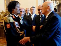 Risultati immagini per FOTO DI COMUNISTI CON GHEDDAFI