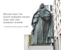 Sir William Blackstone 1765 Blackstone Innocent Man Criminal Justice