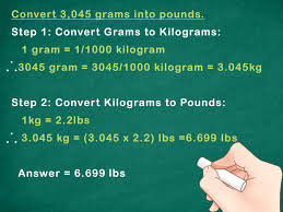 how to convert metric weight to pounds 7 steps with pictures