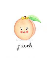 Impression D Art Peche Il S Agit D Une Jolie Impression De Ma Peinture Aquarelle Intitulee Peche Cela Fait Parti Peach Art Fruit Painting Fruit Art Print