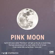 Weather permitting, tonight would be a great time to watch the moonrise and witness this year's biggest super moon, and the first total lunar eclipse (also referred to as the blood moon) to happen in. Cnn Philippines On Twitter The Pink Moon Is Out Tonight And Is Expected To Peak At 7 12 P M Can You See It Tweet Your Photos To Cnnphilippines Https T Co Ob3u8cvikv Https T Co Xnrtetvedr