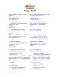 choosy cha cha lyrics and movements preschool fun cha cha lyrics