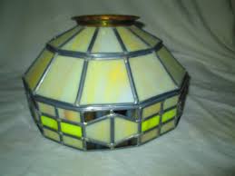 The globes and shades are crafted from glass, metal, milk glass, plastic, aluminum, lucite, acrylic and nylon. Vintage Leaded Glass Light Fixture Shade Leaded Not Faux Glass Not Plastic Carol S True Vintage And Antiques