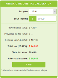 ontario income tax calculator calculatorscanada ca