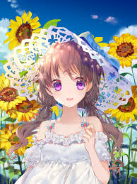 anime art sunflower おしゃれまとめの人気アイデア pinterest wandering cloud キュートなスケッチ 向日葵 イラスト イラスト