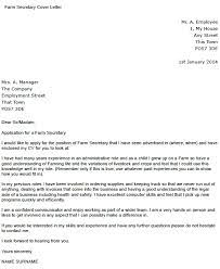 Farm Secretary Cover Letter Example Icover Org Uk
