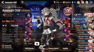 Finally finished building my Assassin Cidd! Hope I can get out of silver  rta with him soon. Any thoughts or constructive comments are welcome >< : r/ EpicSeven