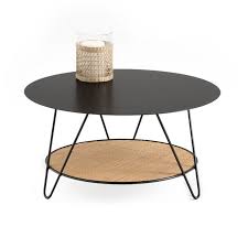 La création est dans notre adn : Rosali Metal Rattan Coffee Table Black Natural La Redoute Interieurs La Redoute In 2021 Coffee Table Scandinavian Table Rattan Coffee Table