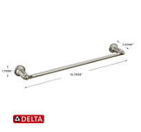Amazon.com: Delta Saylor (1-Pack) 18'' Towel Rack for ...