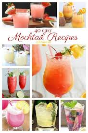 These Non Alcoholic Mocktail Recipes Would Be Fun To Serve At Your Next Family Friendly Party N Easy Mocktail Recipes Mocktail Recipe Virgin Cocktail Recipes