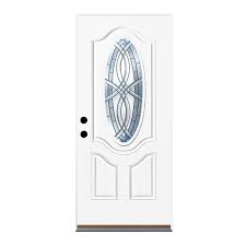 Maybe you would like to learn more about one of these? Therma Tru Benchmark Doors Terracourt Oval Lite Decorative Glass Right Hand Inswing Ready To Paint Fiberglass Prehung Entry Door With Insulating Core Common 3 Therma Tru Entry Doors Single Front Door