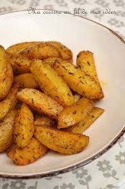 Ma Cuisine Au Fil De Mes Idees Country Potatoes Au Thym Et Paprika Fume Pommes De Terre Au Fou Pomme De Terre Au Four Recettes De Cuisine Pomme De Terre