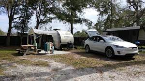 In addition to its ultra futuristic design that looks like nothing else on the market, tesla has also equipped it with some of the best towing capacity around. Towing A Camper With A Tesla Model X Thank Elon For Superchargers