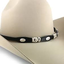 Cody James Braided Leather Oval Concho Hat Band Braided Leather Hat Band Hat Bands
