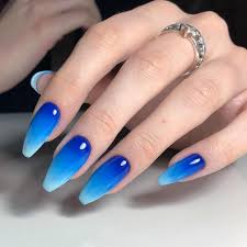 Black And Blue Nail Designs 2020 99 Best Chic Blue Nail Designs For 2020 Meetflyer Com In 2020 Blue Nail Designs Ombre Acrylic Nails Blue Nails