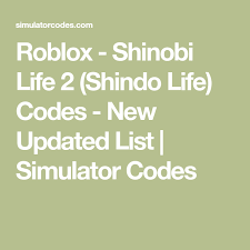 Use them to get rewards and other stuff. Roblox Shinobi Life 2 Shindo Life Codes New Updated List Simulator Codes Life Code Roblox Life