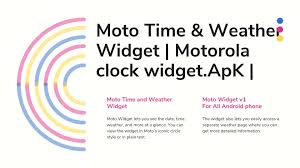 Moto widget shows the time, weather, google fit data & more. Moto Time Weather Widget Motorola Clock Widget Apk Techkig Techkig