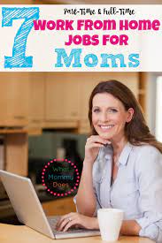 Part Time Full Time Work From Home Jobs For Moms Work From Home Jobs Working From Home Work From Home Moms