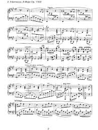 6 Klavierstucke Op 118 No 2 Page 2 Johannes Brahms Johannes Sheet Music Music