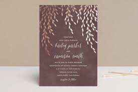 Foil Foliage Rustic Modern Foil Pressed Wedding Invitations In Midnight Blue Foil Pressed Wedding Invitations Wedding Invitations Foil Wedding Invitations