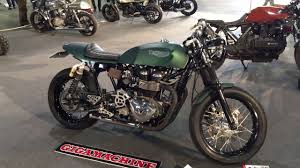 Triumph Thruxton Cafe Racer Gigamacine Choppers Emat 2017 Devils Motor Show Youtube
