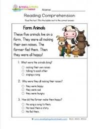 Reading For Kindergarten Farm Animals A Wellspring
