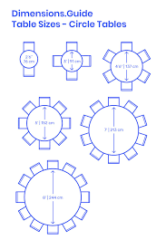 Circle Tables Size Variations Dining Table Sizes Round Dining Room Table Dining Table Dimensions