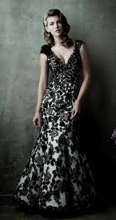30 Ideas Of Beautiful Black And White Wedding Dresses The Best Wedding Dresses In 2020 Black Lace Wedding Dress Black Lace Wedding Black Wedding Dresses