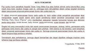 Untuk mendirikan usaha kecil, menengah, atau. 6 Contoh Kata Pengantar Proposal Usaha Doc Pdf