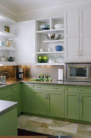 Sleek Stainless Steel Countertop Ideas Guide Kitchen Cabinets Color Combination Green Kitchen Cabinets Two Tone Kitchen Cabinets