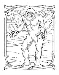 If you are using our thematic units the activity fun eworkbooks can be used with. Bigfoot Coloring Pages Aegisun
