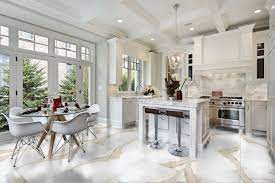 Solid clay pavers, one foot by one foot square, for a rich, warm feeling in your kitchen. Which Kitchen Floor Tiles Are Best Top 10 Kitchen Design Ideas For Your Clients Tileist By Tilebar