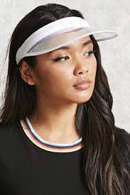 A Clear Visor Featuring A French Terry Lining And An Open Back Visor Hairstyles Cute Hats Visor Outfit