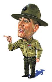 R Lee Ermey As Gunnery Sergeant Hartman Greeting Card For Sale By Art