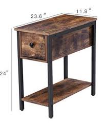 Our low profile, round venice accent table is perfect for condo and well hello, little perfect accent table. Hoobro Side Table 2 Tier Nightstand With Drawer Narrow End Table For Small Spaces Stable And Sturdy Construction Farmhouse Goals