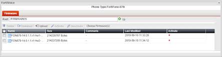 Managing Fortifone Firmware Upgrades Fortivoice Fortifone 5 3 9 Fortinet Documentation Library
