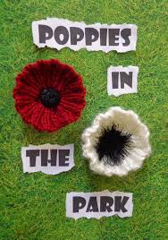 This poppy flower free knitting pattern is a vibrant decoration type of knit that looks great during the spring! Hippystitch Poppies In The Park Knitting Patterns