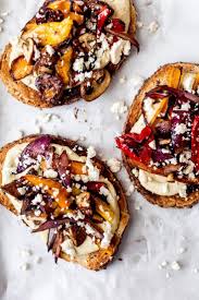Roasted Vegetable And Hummus Tartines Diala S Kitchen Recipe Recipes Nutritious Meals Food