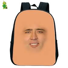 And that compels me to take the risks — risks that perhaps people would advise me not to do! Nicolas Cage Face Funny Backpack Children School Bags Baby Boys Girls Primary Kindergarten Backpack Kids Small Book Bags Gift Backpacks Aliexpress