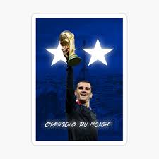 D'autres champions du monde tricolores 2018 ont, quant à eux, connu un exercice 2019/20 délicat. Antoine Griezmann France World Cup Champions 2018 Champions Du Monde Poster By Conartistlfc Redbubble